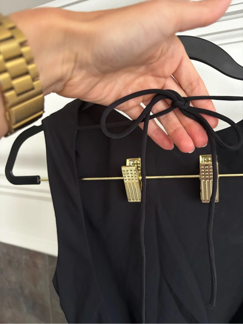 Abercrombie & Fitch Black Sleeveless Maxi Dress